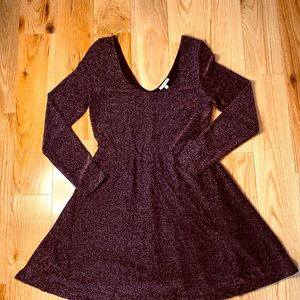 Glitter skater dress